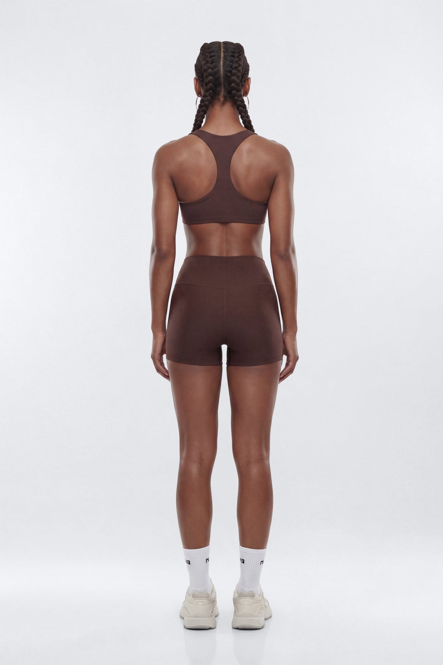 AirSculpt™ 3″ Mid Rise Biker Short - Brown
