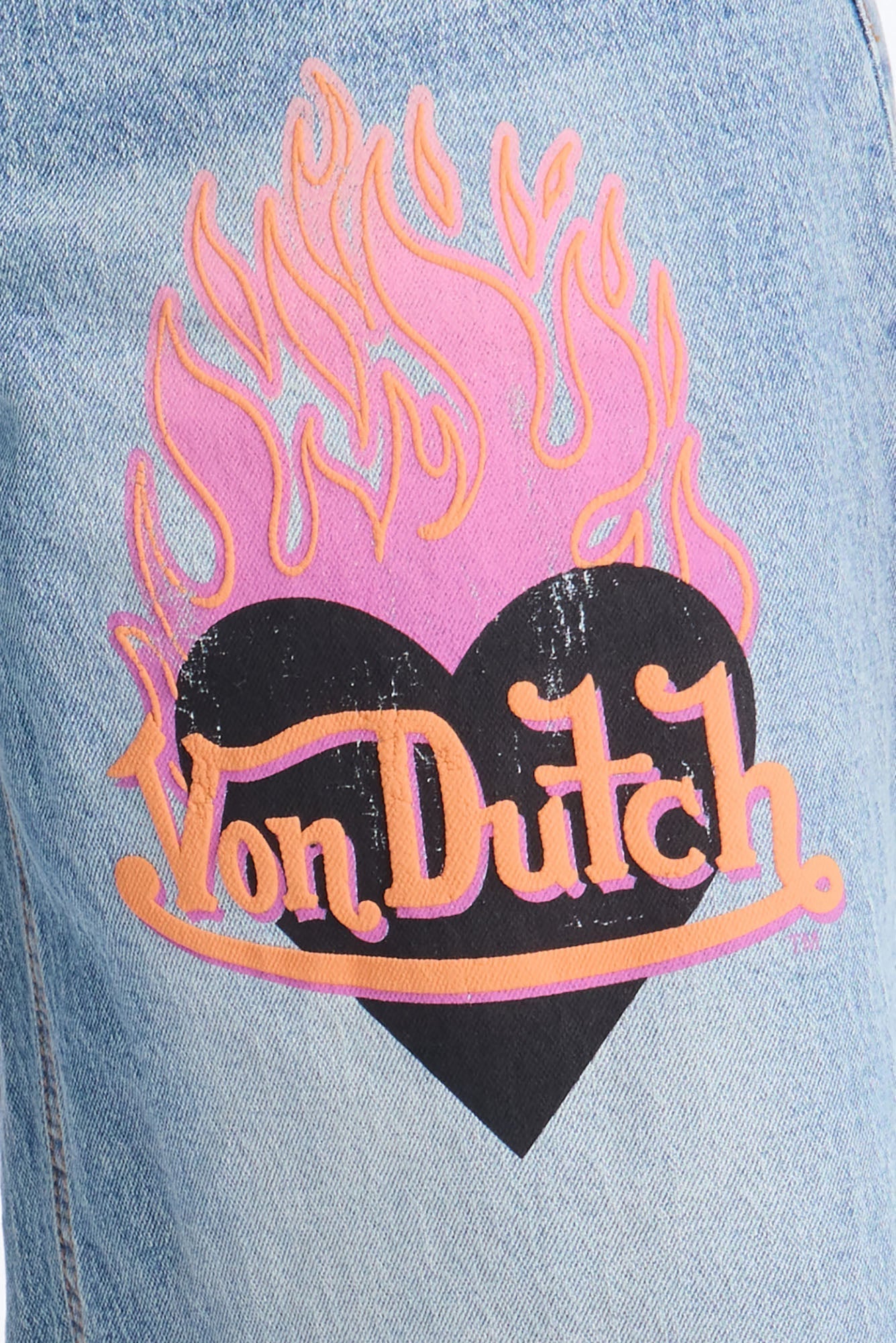 Von Dutch So Hot Denim Shorts - Medium Wash