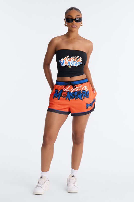 Space Jam Monstars Mesh Short - Orange