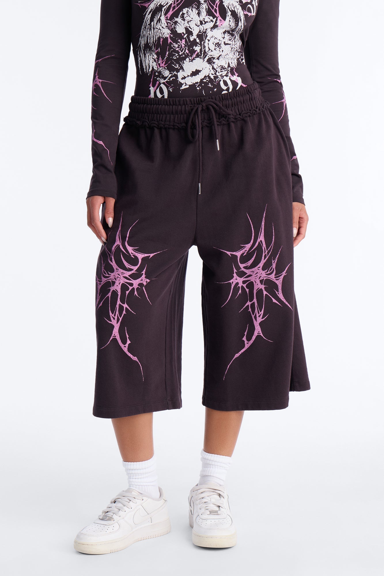 Dark Goddess Sweatshorts - Plum