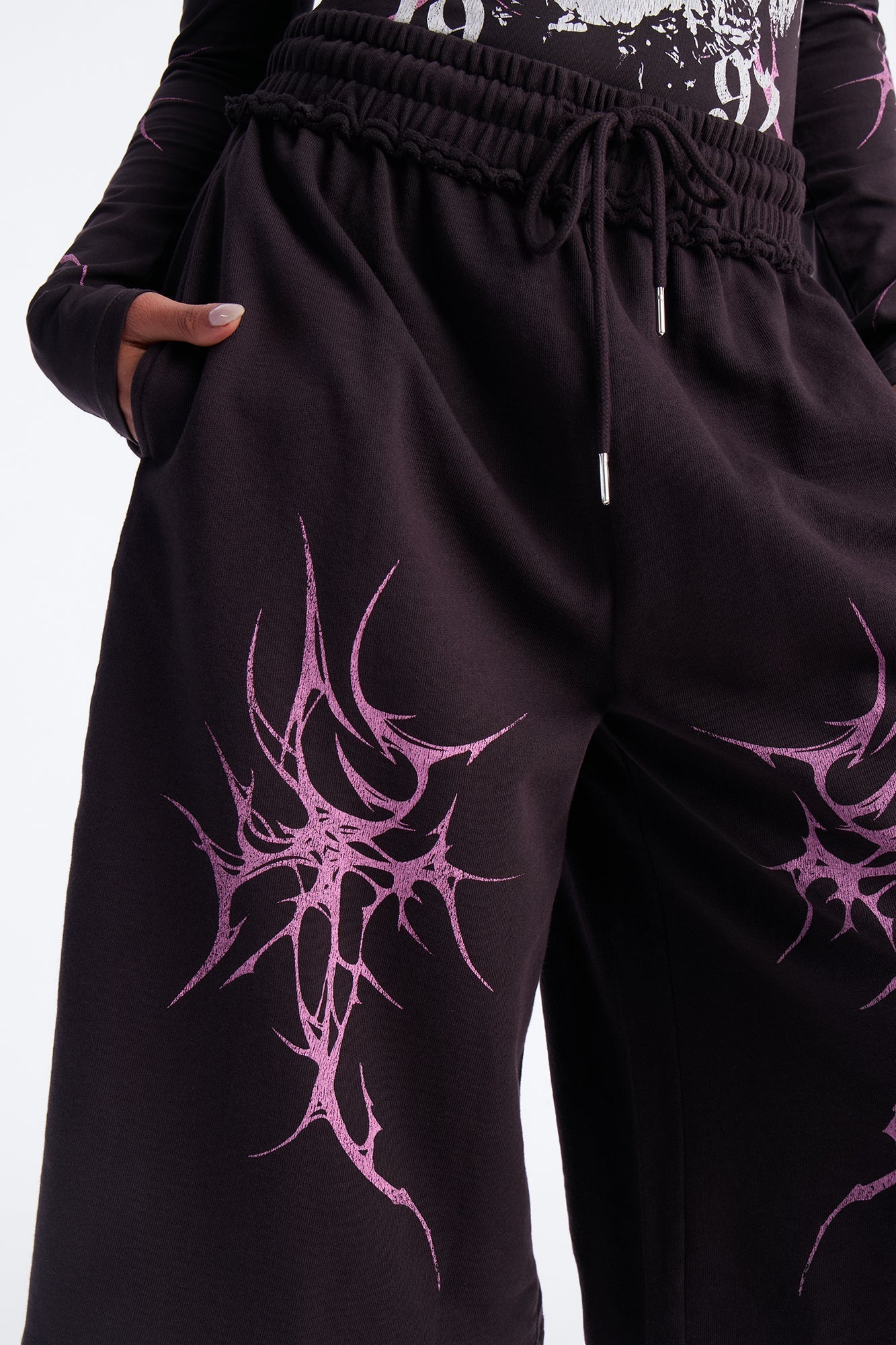 Dark Goddess Sweatshorts - Plum