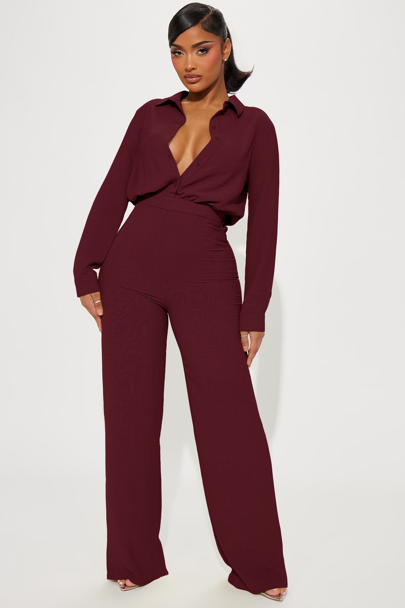 Makenzie Jumpsuit - Wine