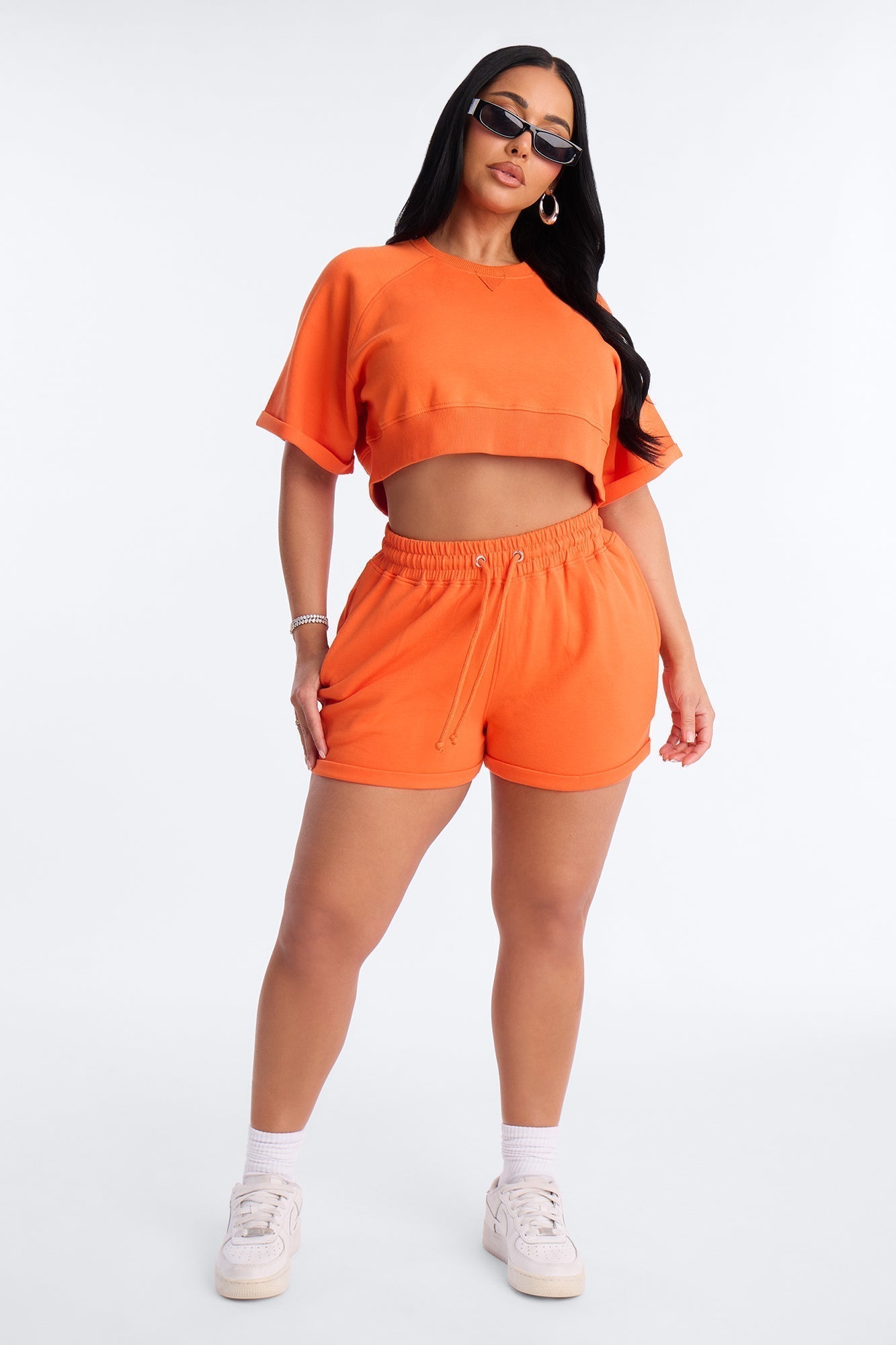 Wait For It Washed Sweatshorts - Orange