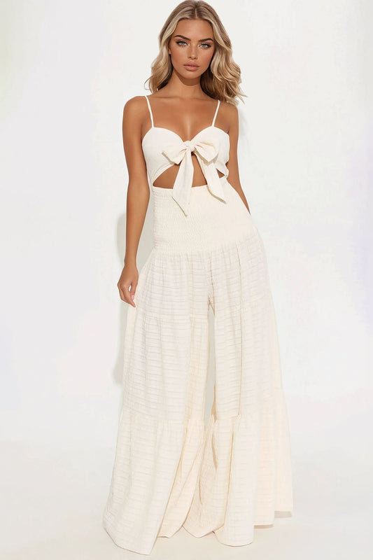 Montego Bay Jumpsuit - Cream
