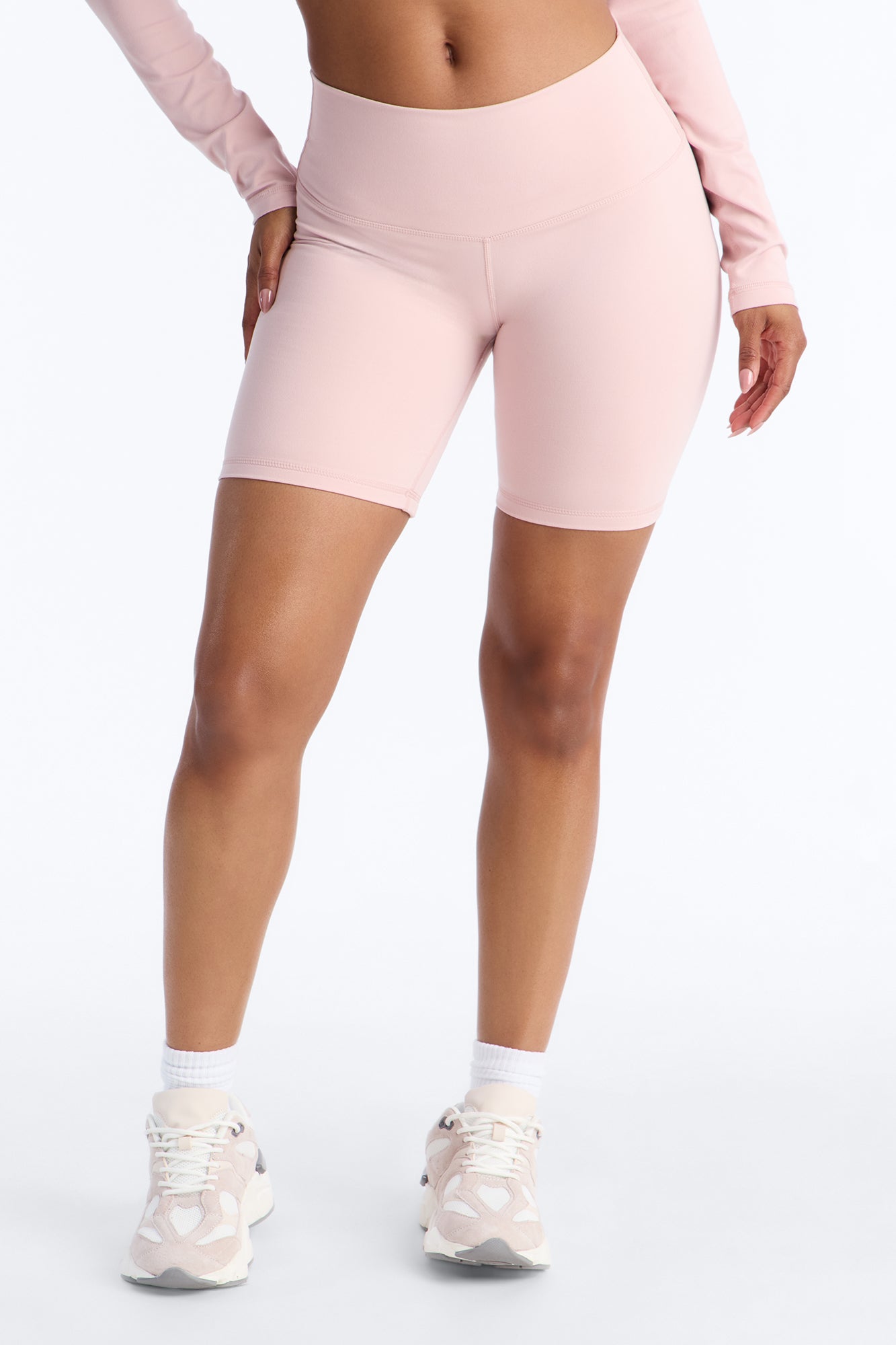 Myla Tricot Lounge Biker Shorts - Pink