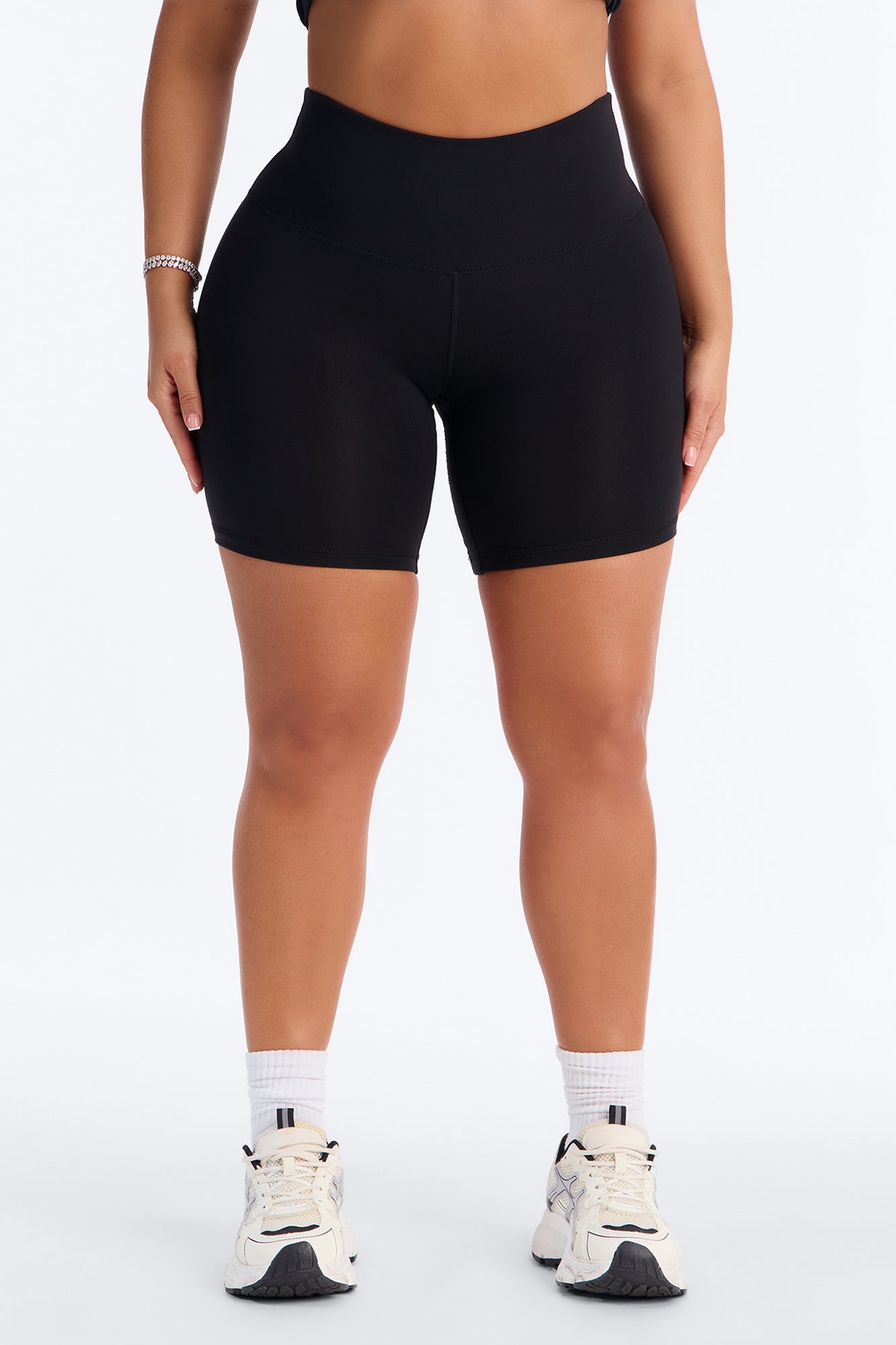 Myla Tricot Lounge Biker Shorts - Black