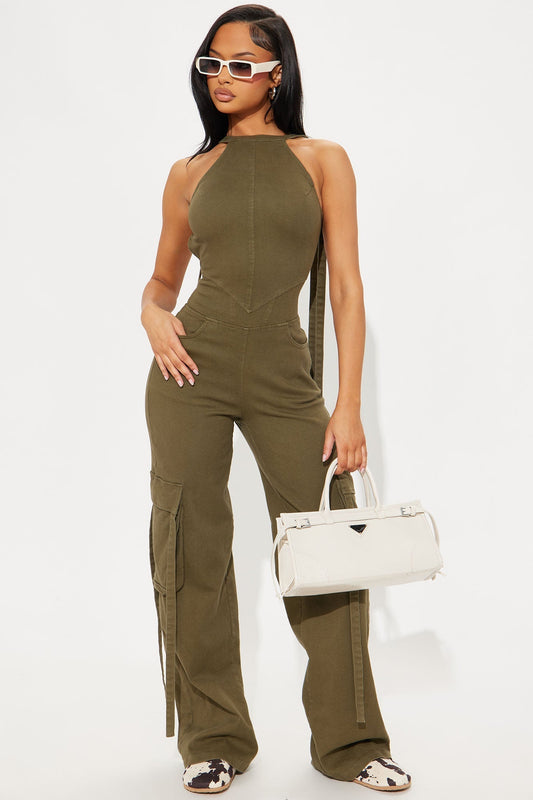 Daring Jumpsuit - Olive