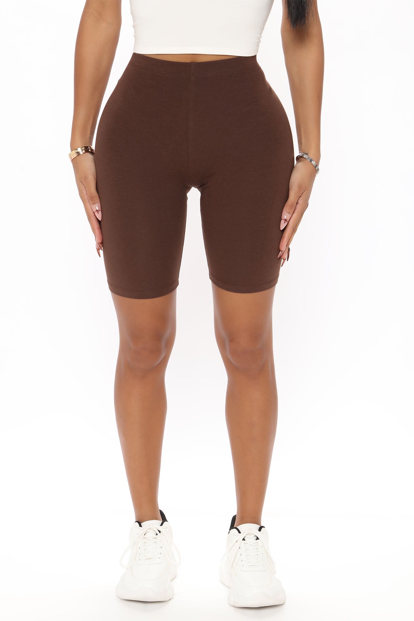 Natalee Biker Shorts - Chocolate