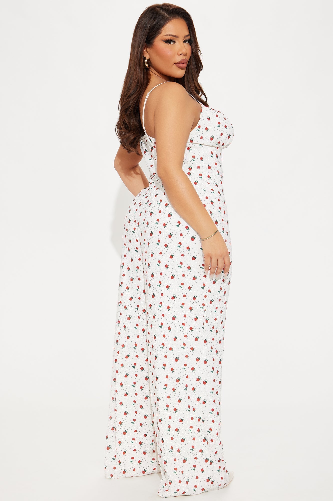 Cherries In The Spring Jumpsuit - Red/combo