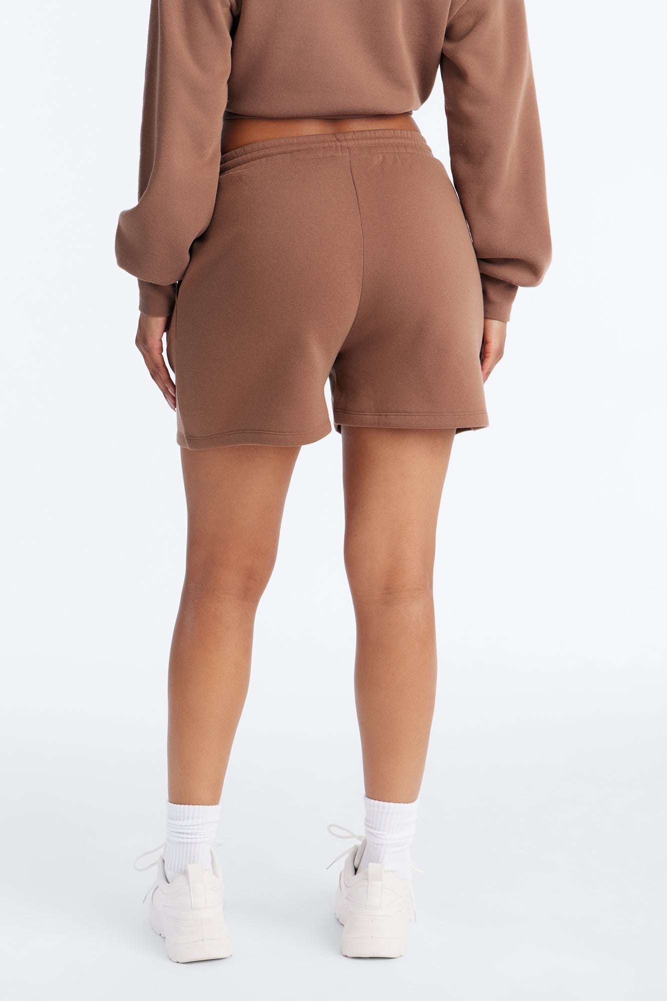 Jennifer Fleece Lounge Sweatshort - Mocha