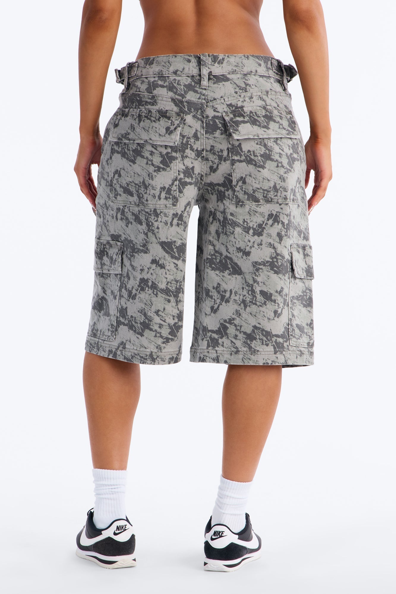 In Formation Camo Denim Jorts - Camouflage