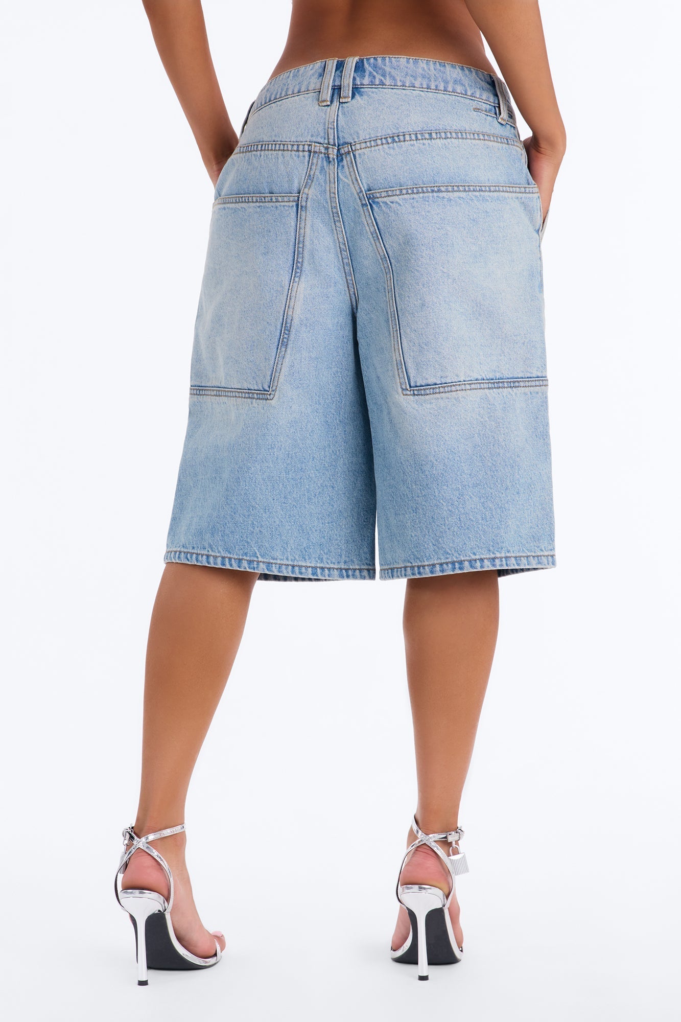Kendale Non Stretch Denim Jorts - Light Wash