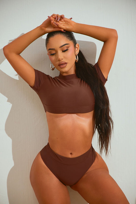 Another Beach Trip 2 Piece Bikini - Chocolate