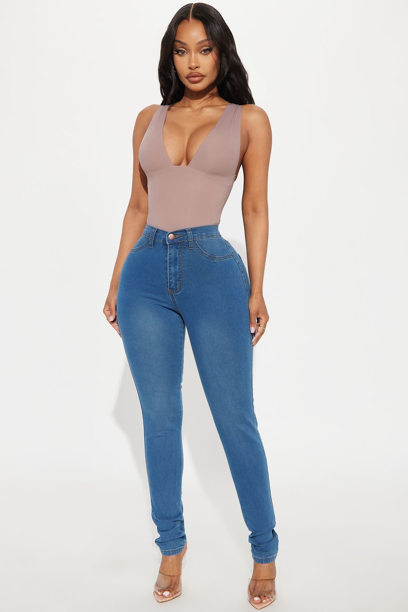 Moxie Seamless Bodysuit - Mocha
