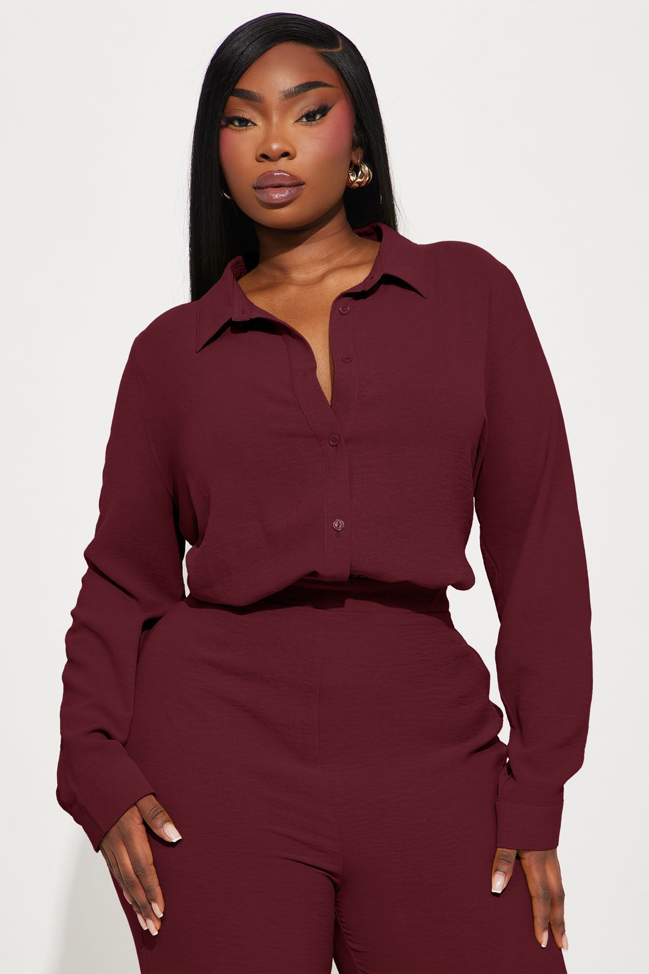 Makenzie Jumpsuit - Wine