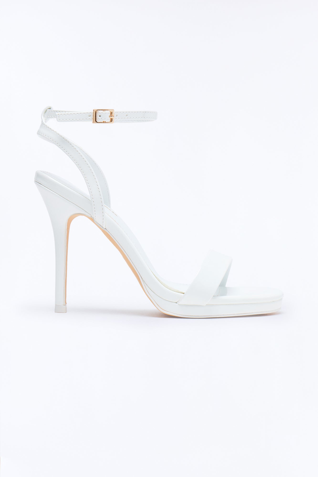 Anzie Patent Stiletto Heels - White