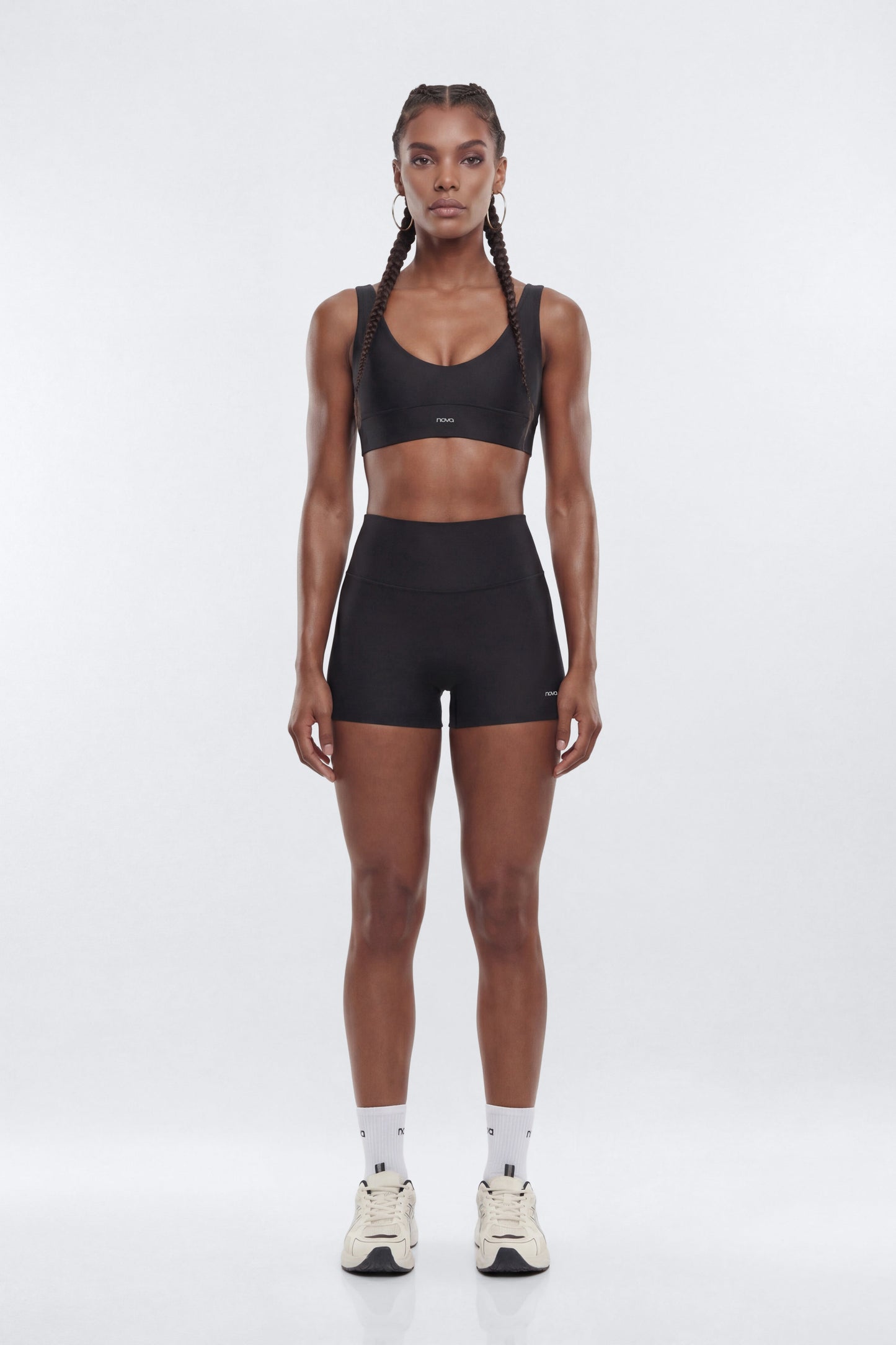 AirSculpt™ 3″ Mid Rise Biker Short - Black