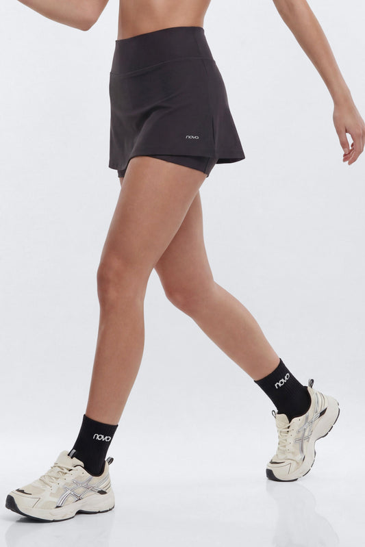 AirSculpt™ Mid Rise Mini Skort - Black