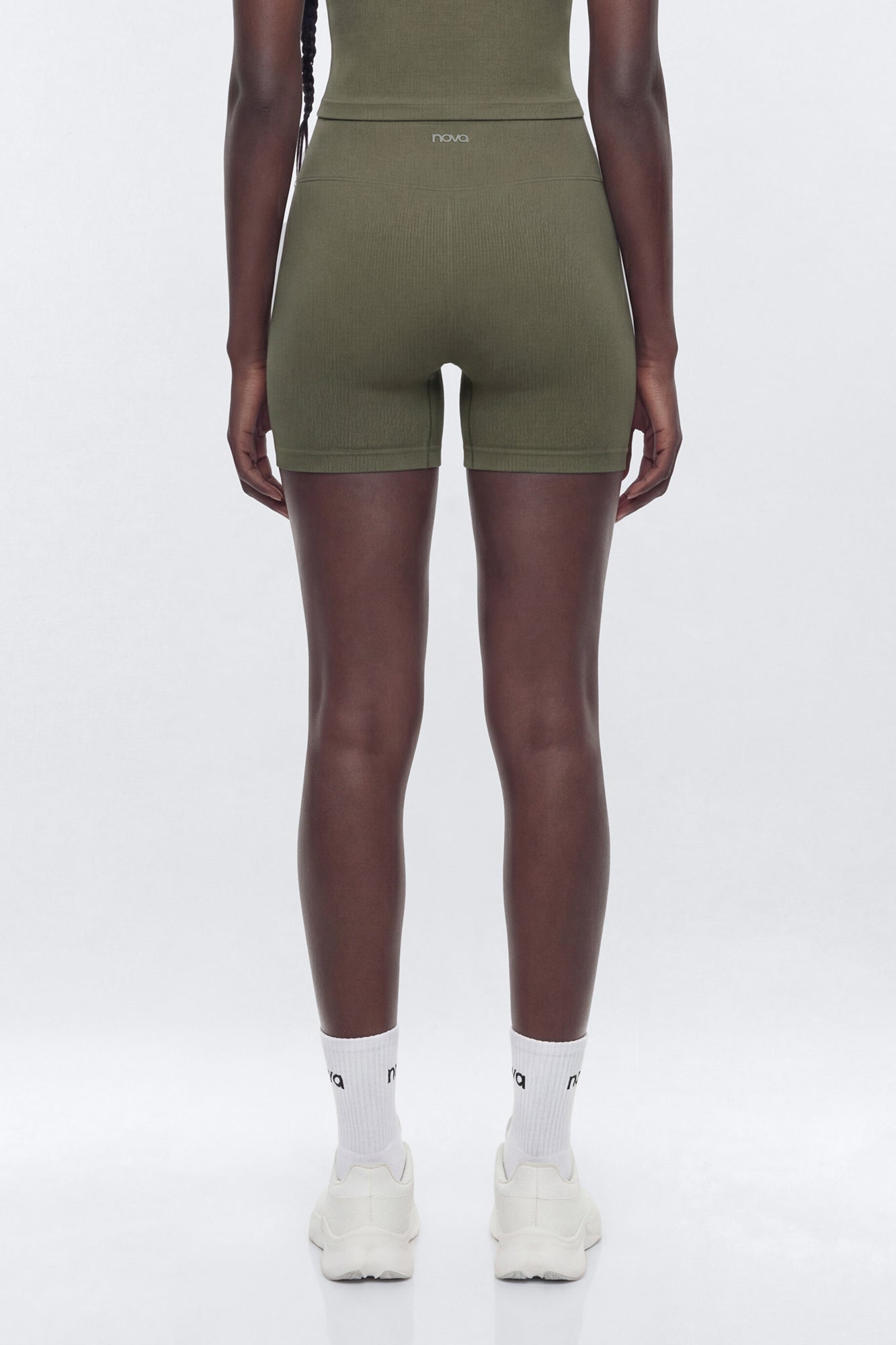 SeamlessLift™ 5″ High Rise Biker Short - Moss