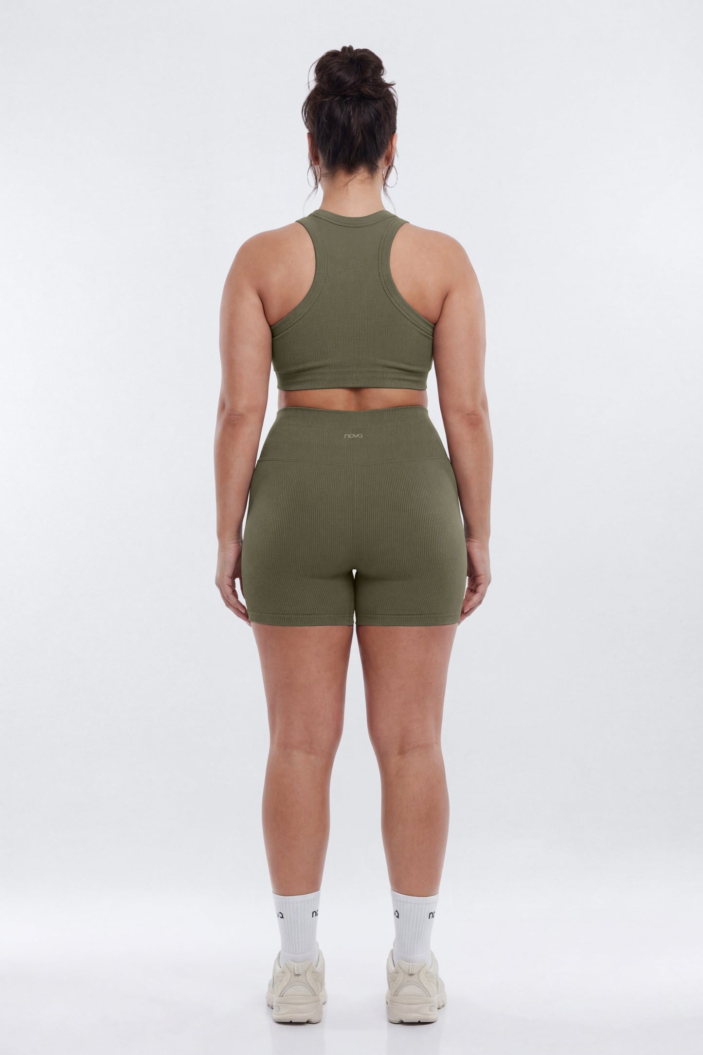 SeamlessLift™ 5″ High Rise Biker Short - Moss