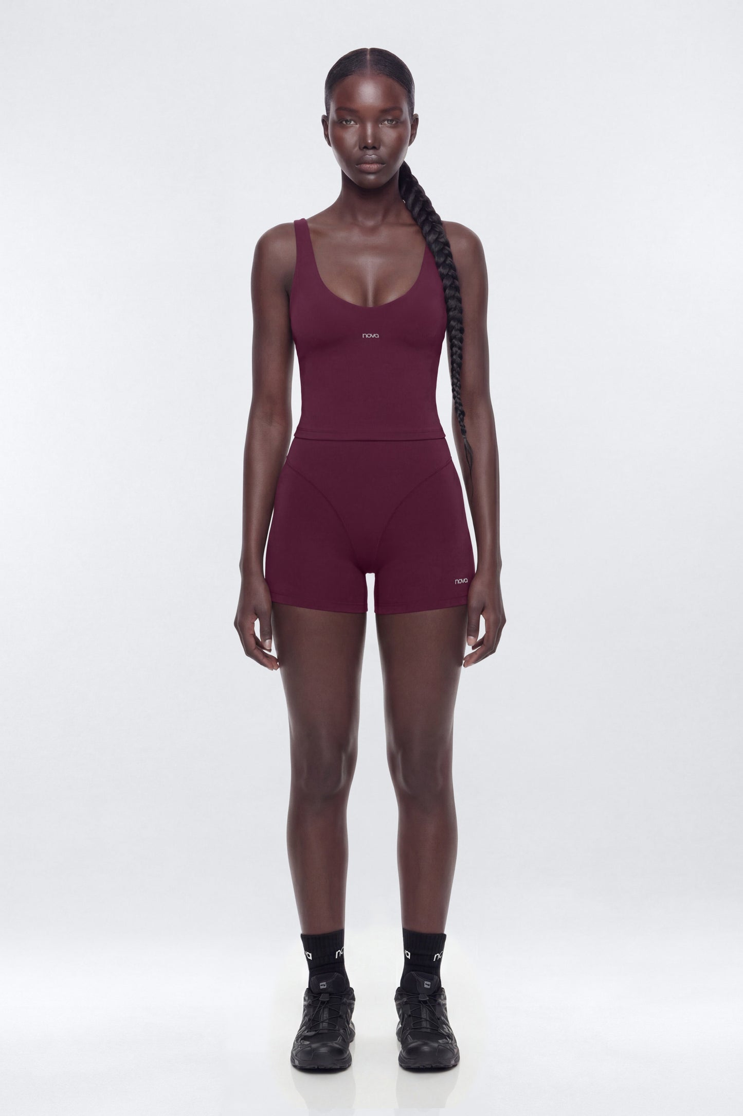 ProStretch™ 3″ V-Line Biker Short - Merlot