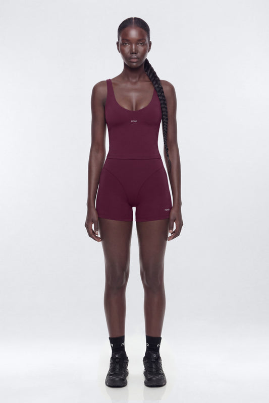 ProStretch™ 3″ V-Line Biker Short - Merlot