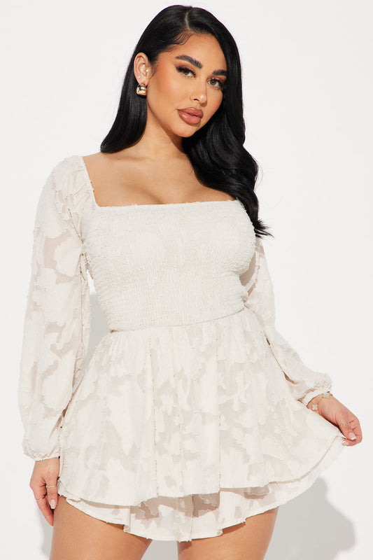 Match My Energy Romper - Cream