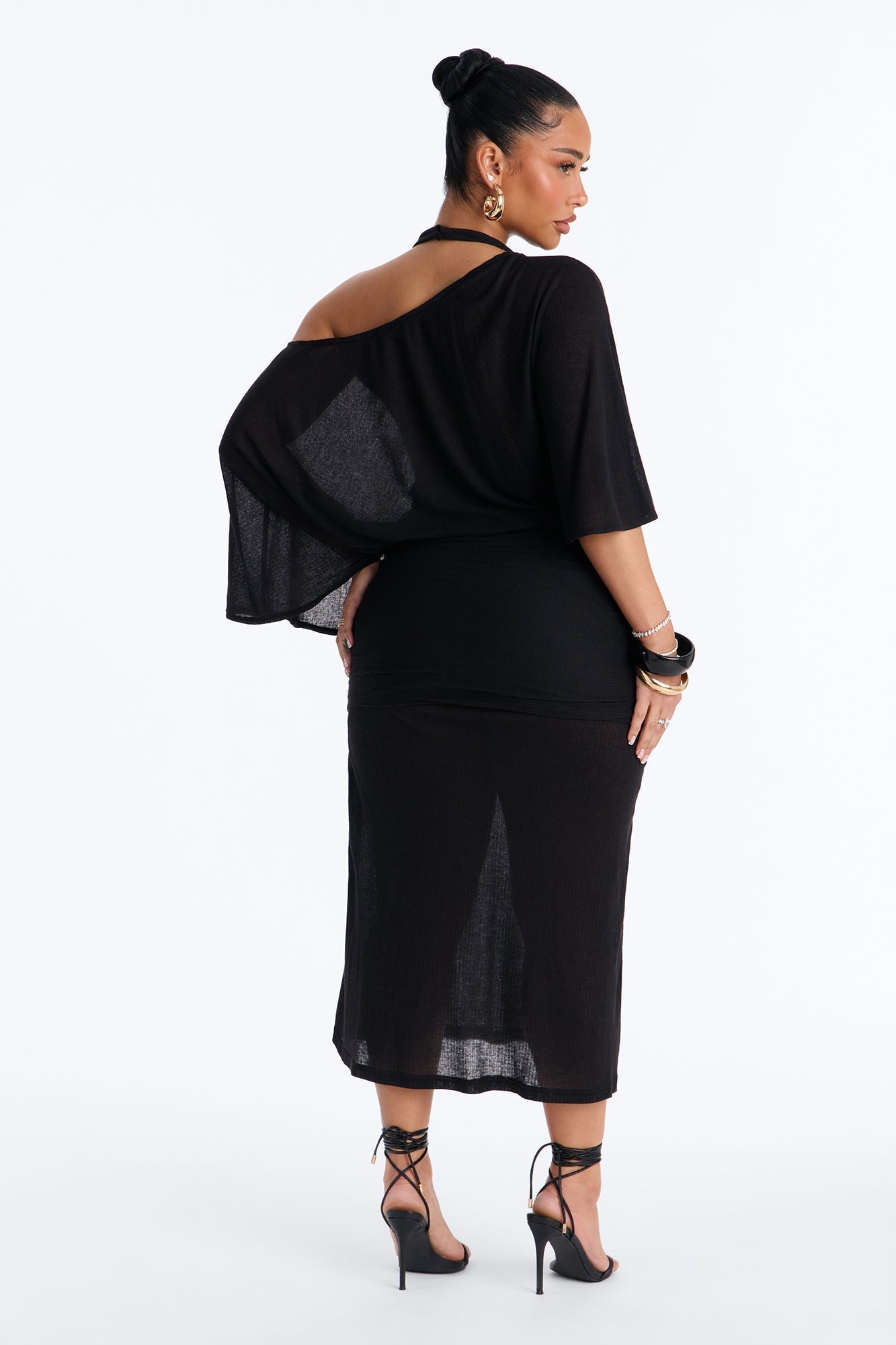 Softly Stunning Maxi Dress - Black