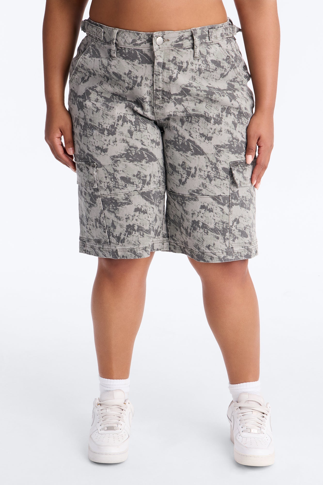 In Formation Camo Denim Jorts - Camouflage