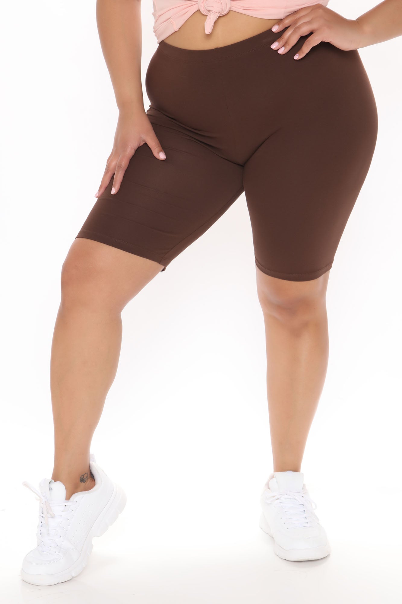 Natalee Biker Shorts - Chocolate
