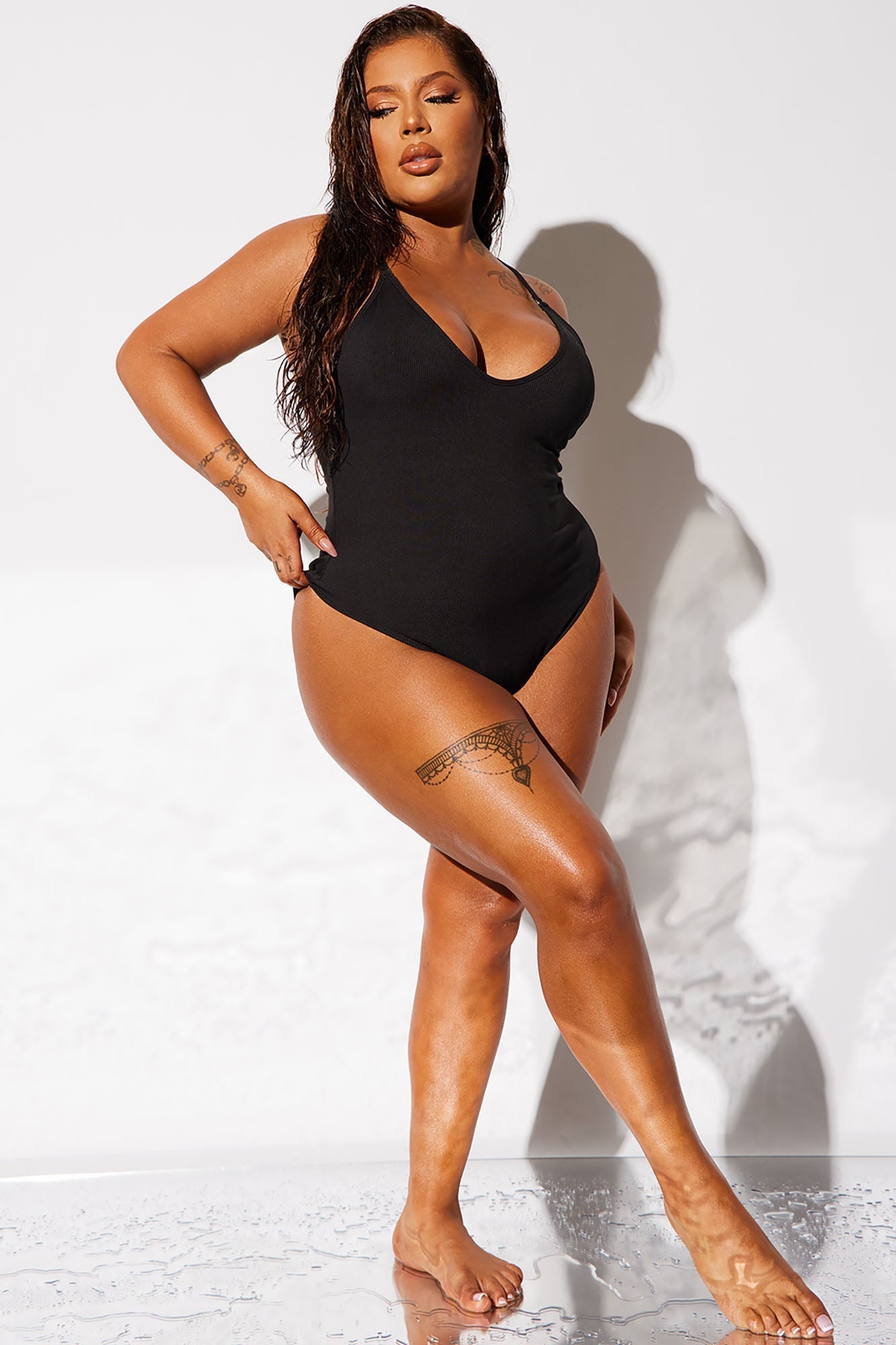 Davina 1 Piece Swimsuit - Black