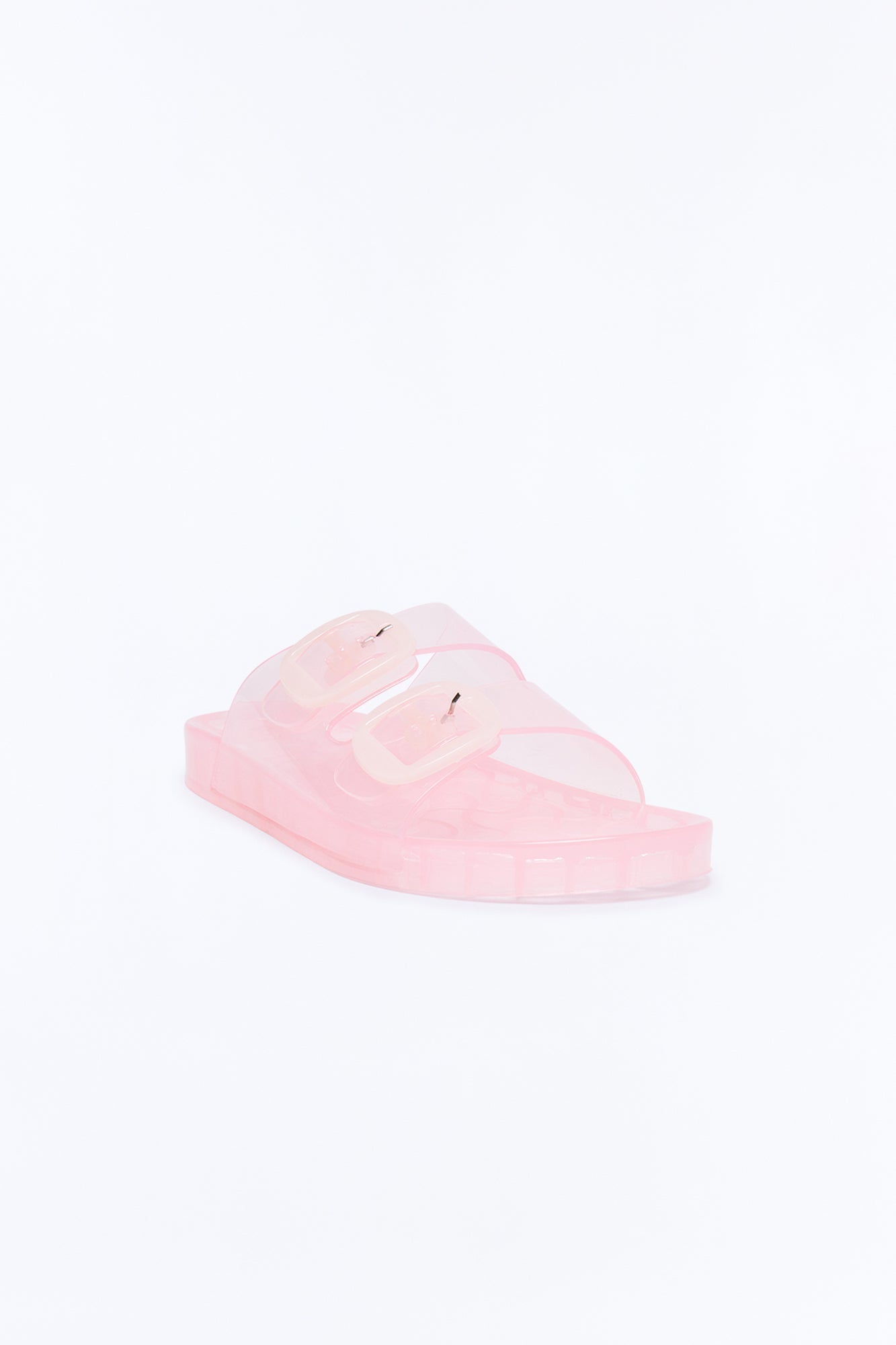 Allie Double Buckle Slides - Pink