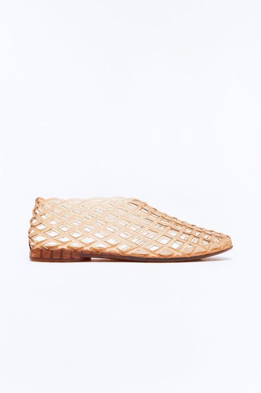 Annalise Jelly Mesh Flats - Tan
