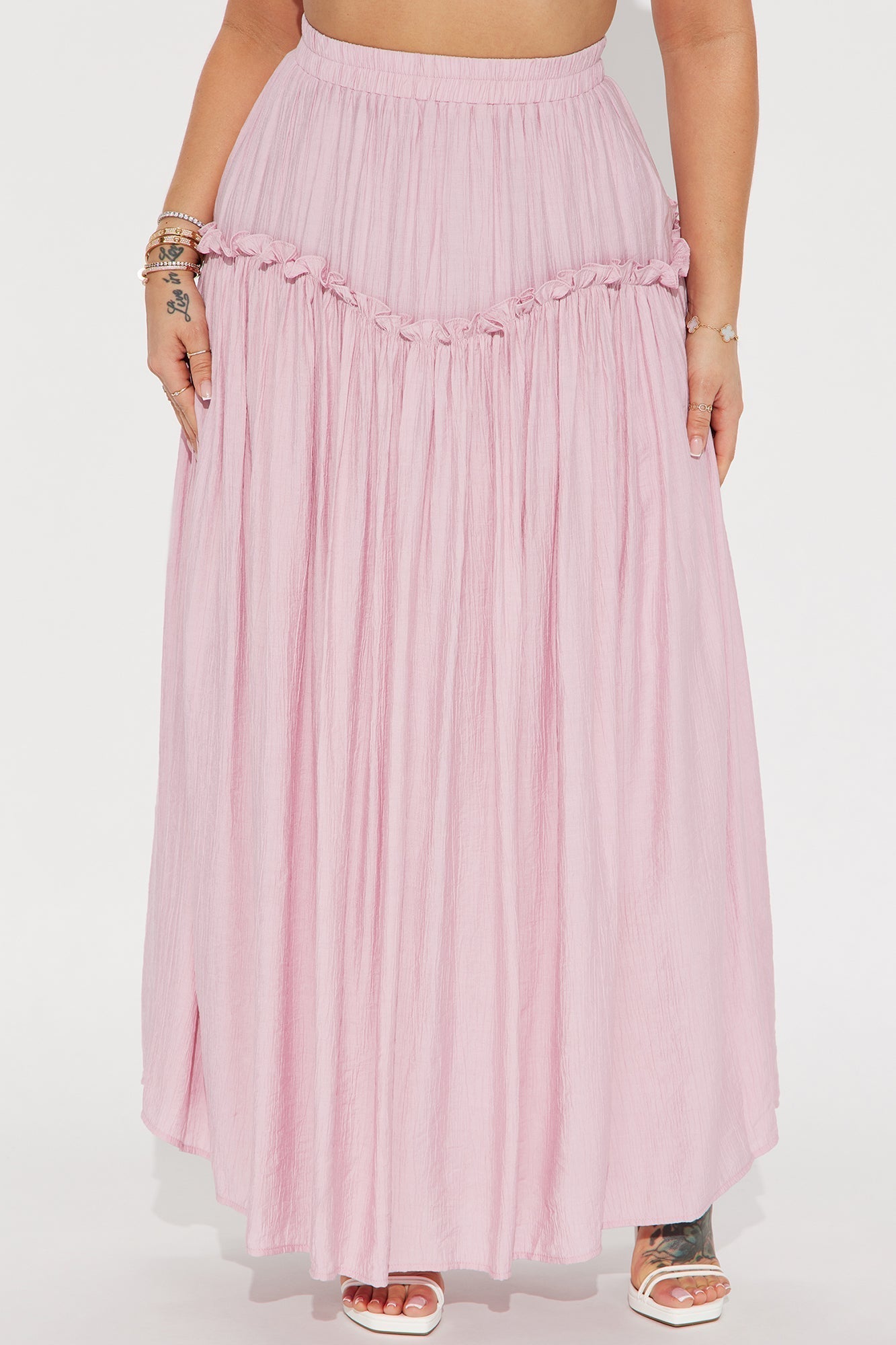 Lily Maxi Skirt - Pink
