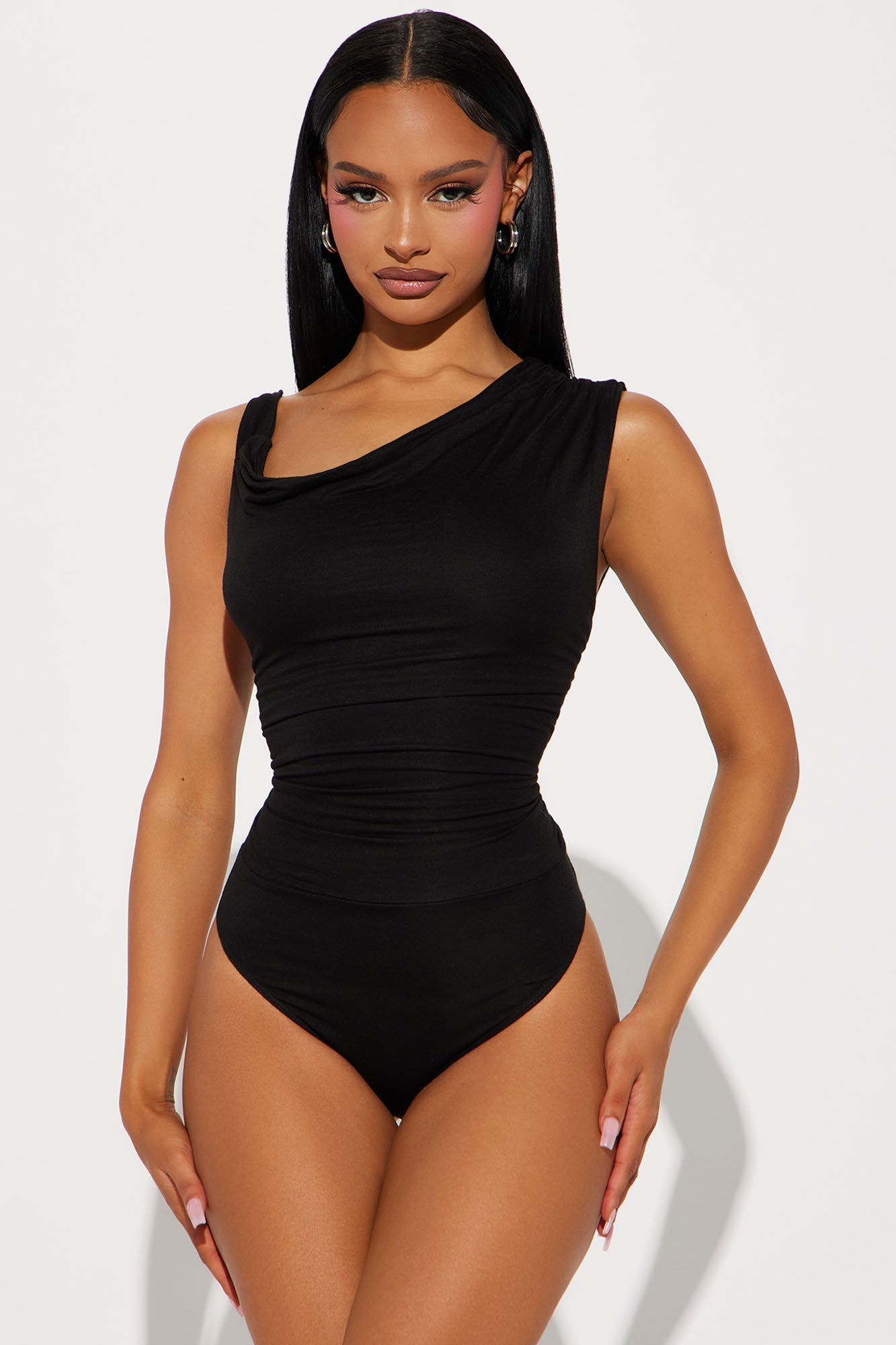 Kylie Off Shoulder Bodysuit - Black