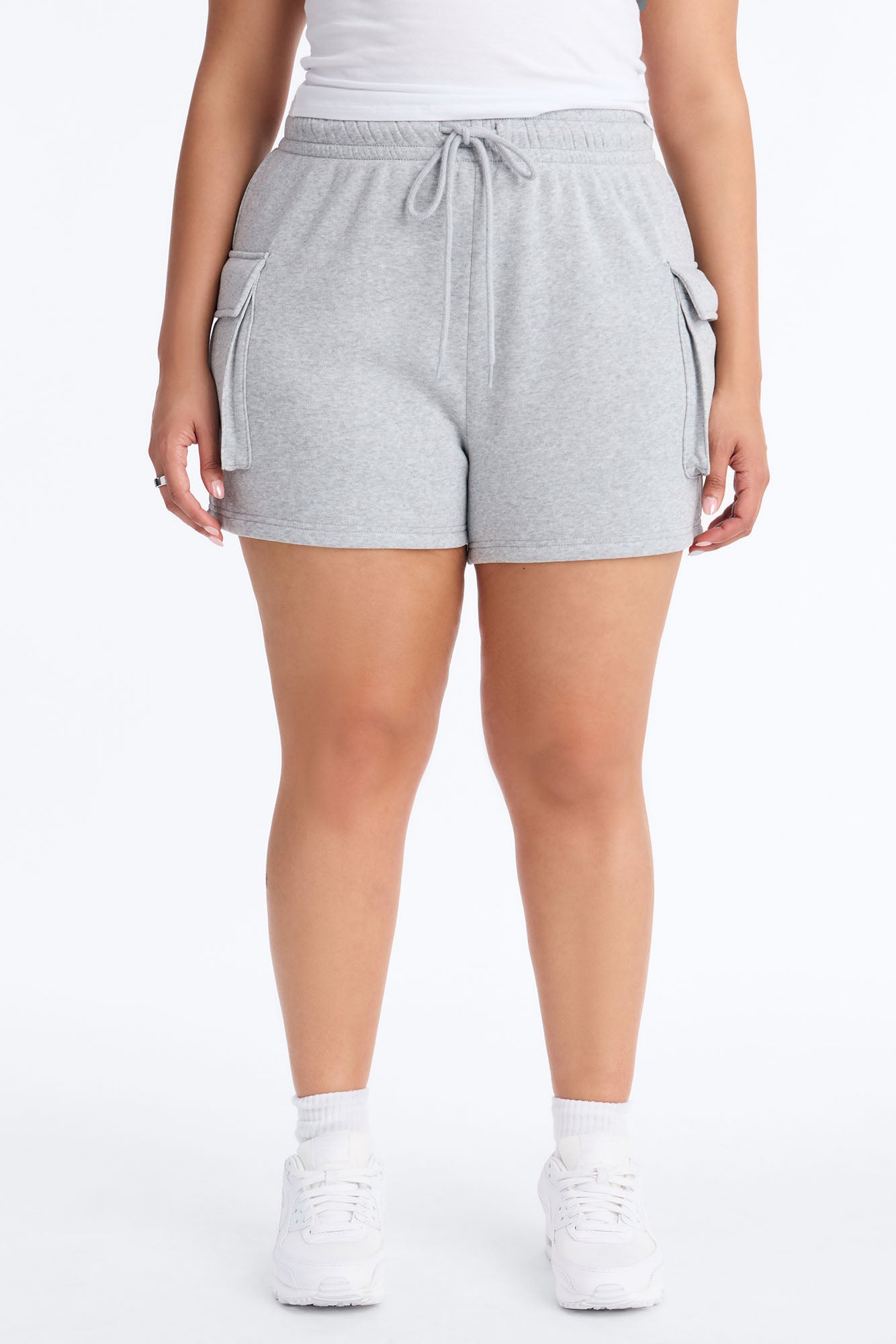 Maya Cargo Lounge Short - Heather Grey