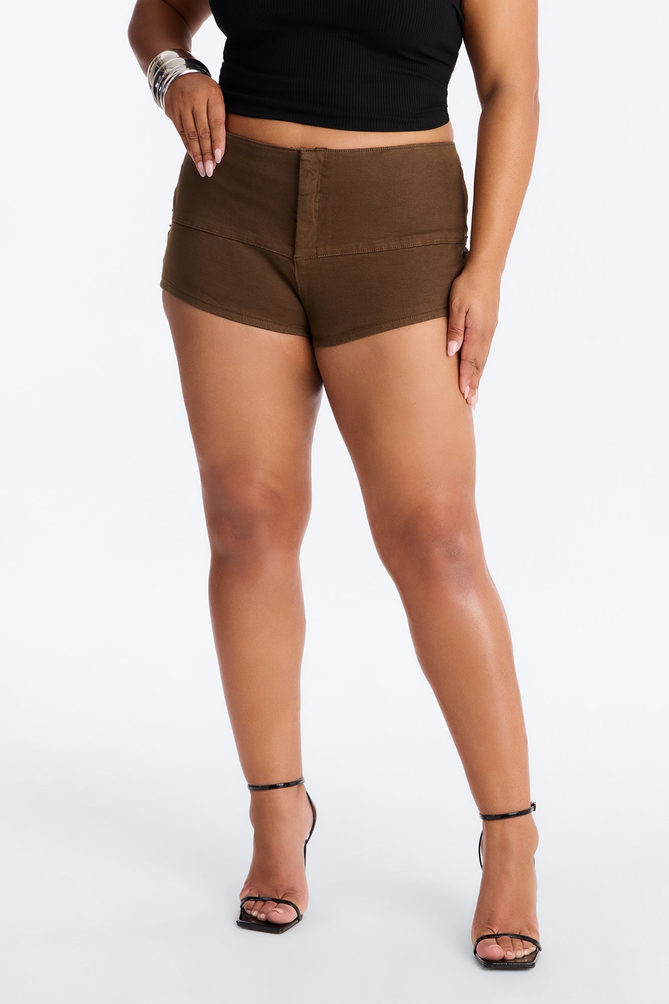 Libby No Waistband Low Rise Micro Short - Olive