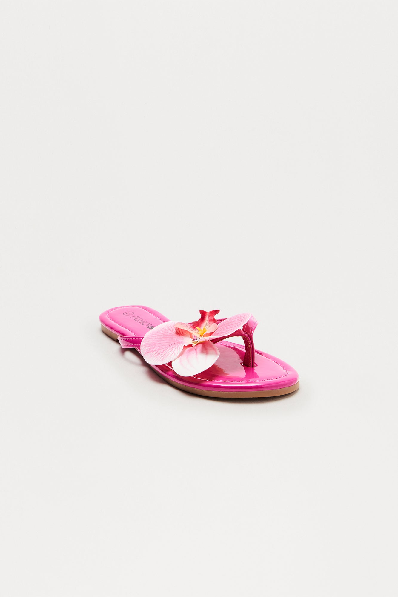 Aqua Flower Flip Flops - Pink