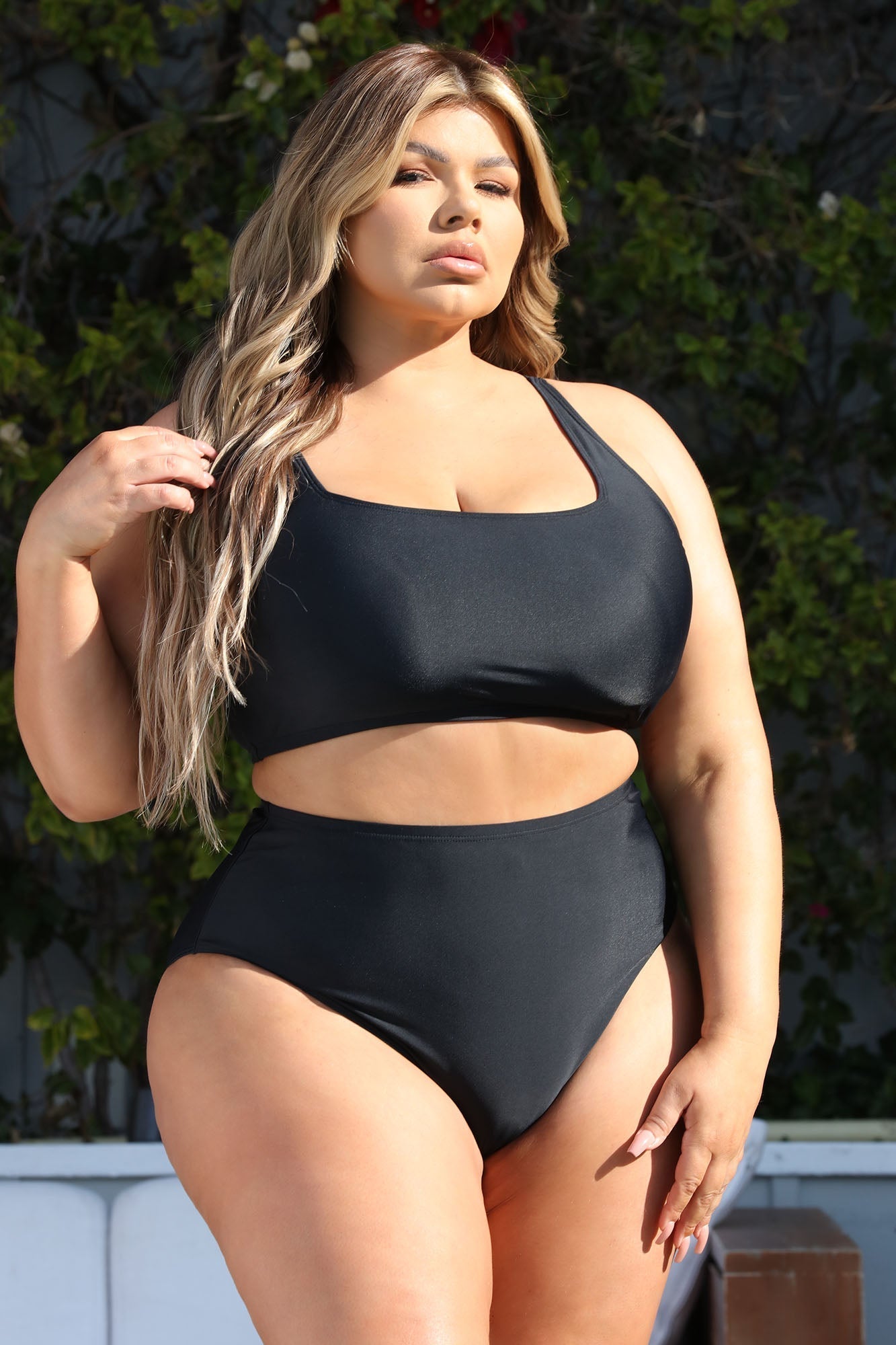Maui Mix And Match Tank Bikini Top - Black