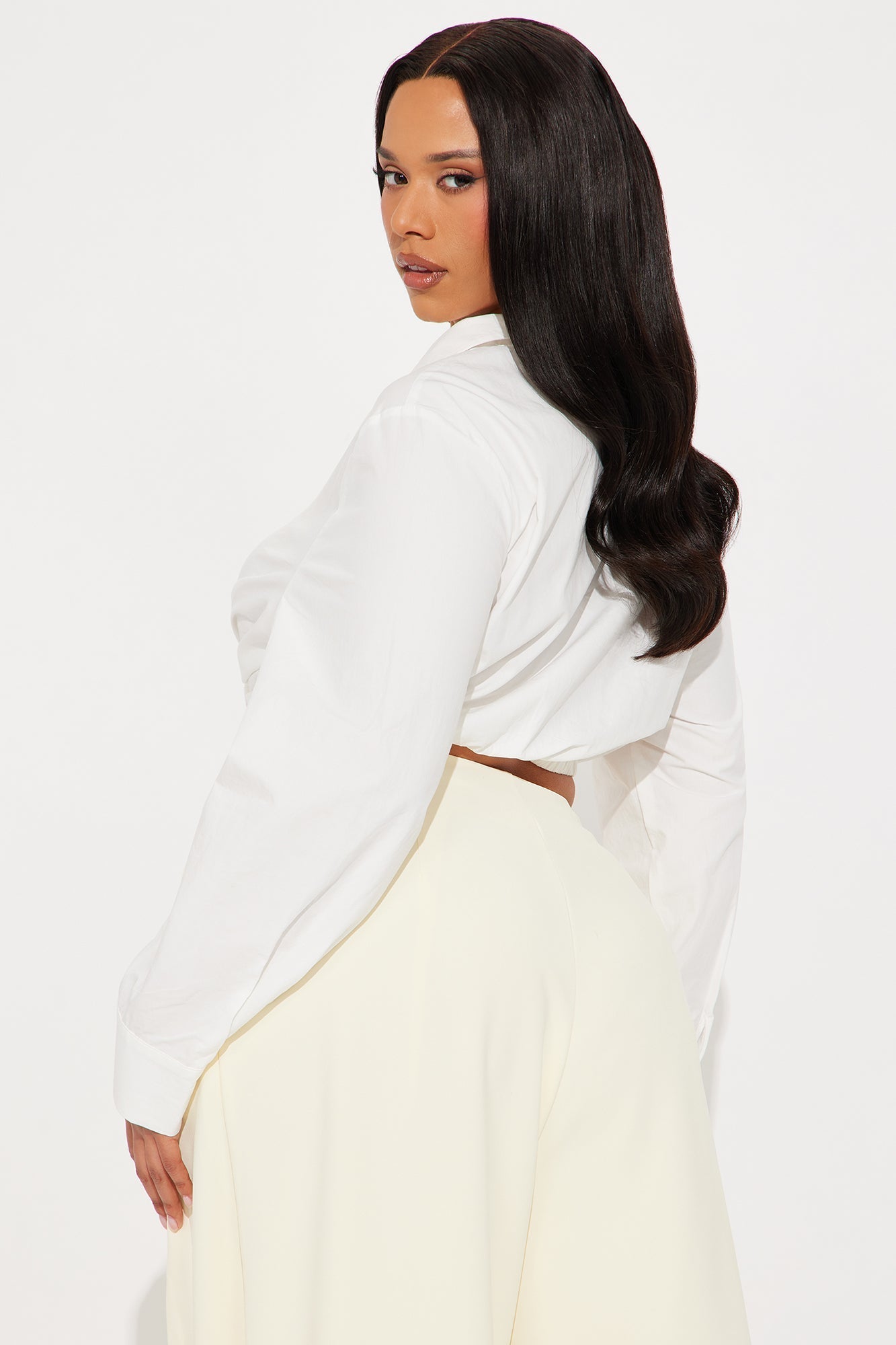 Naiobi Poplin Button Up Shirt - White