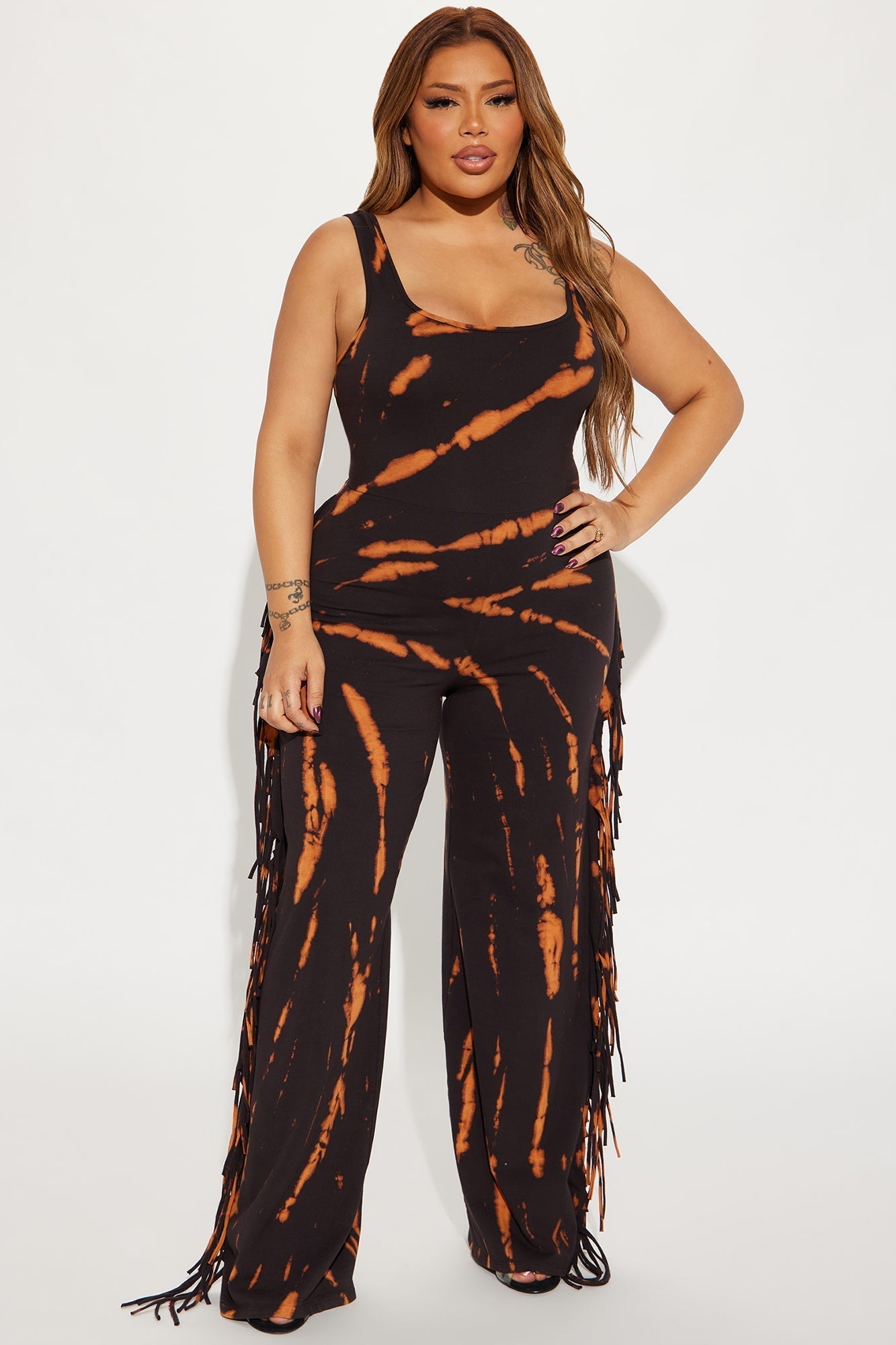 While We Wait Jumpsuit - Black/combo