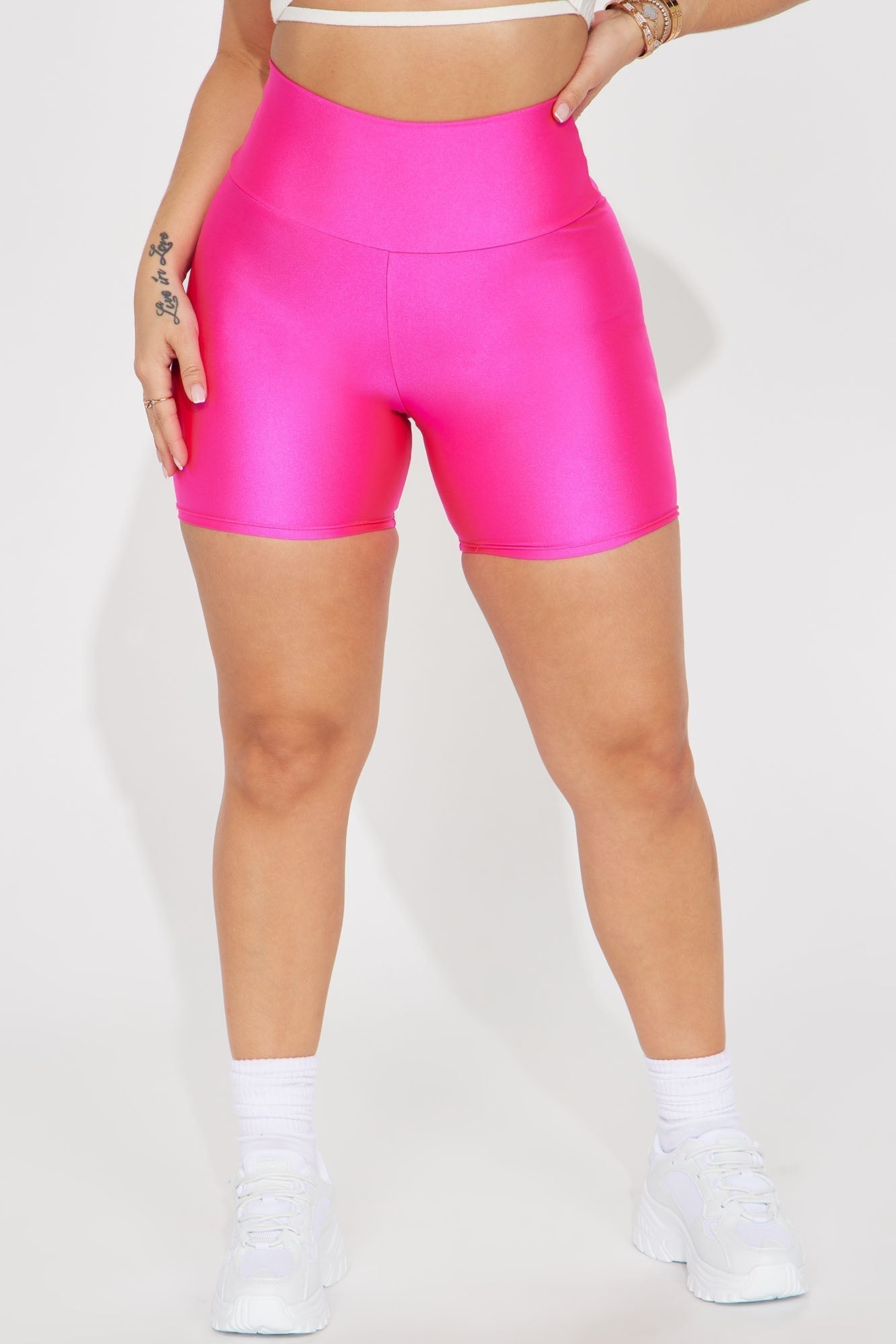 Work It Girl Bike Short - Fuchsia