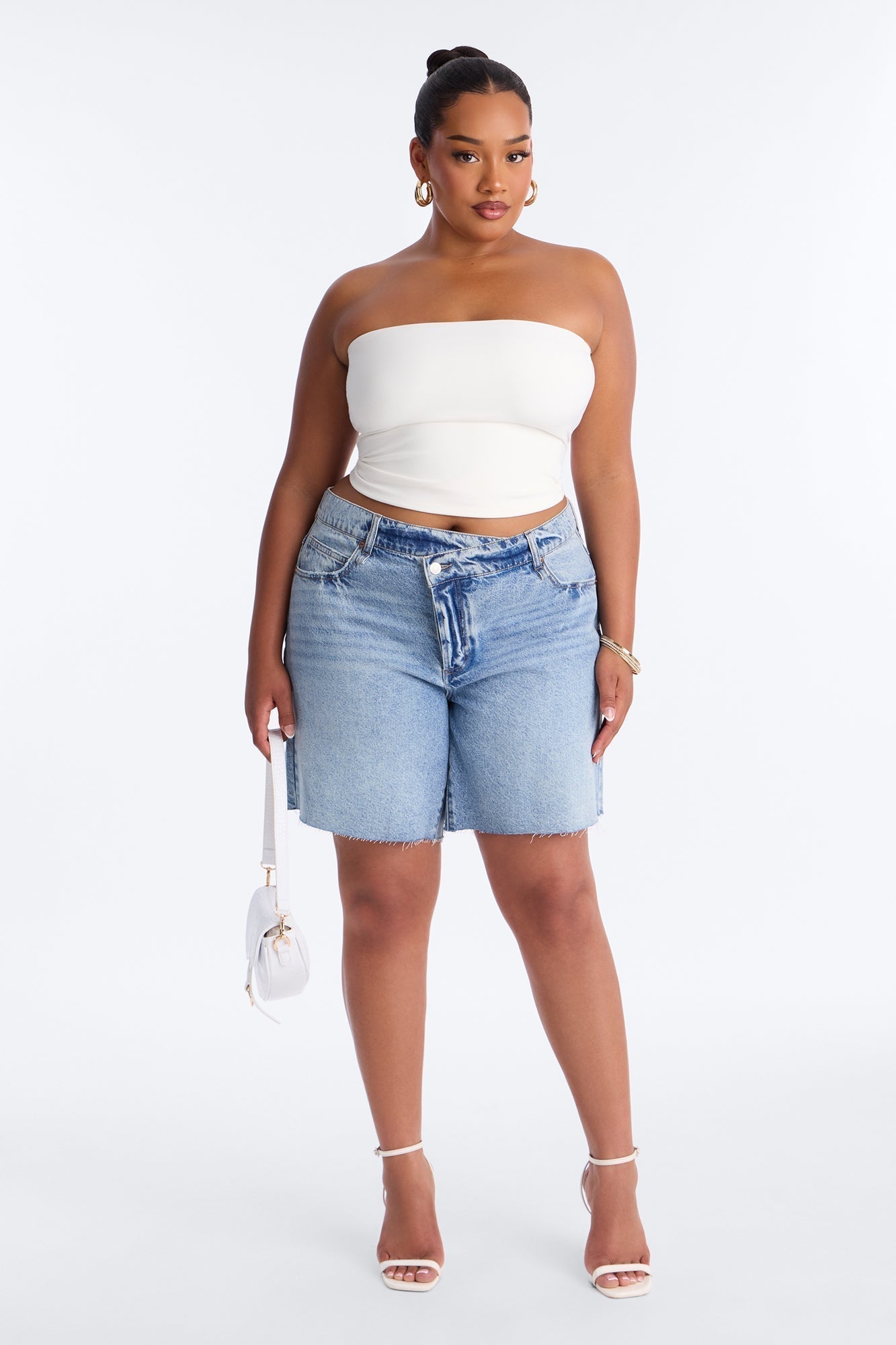 Ronni Non Stretch Crossover Bermuda - Vintage Wash