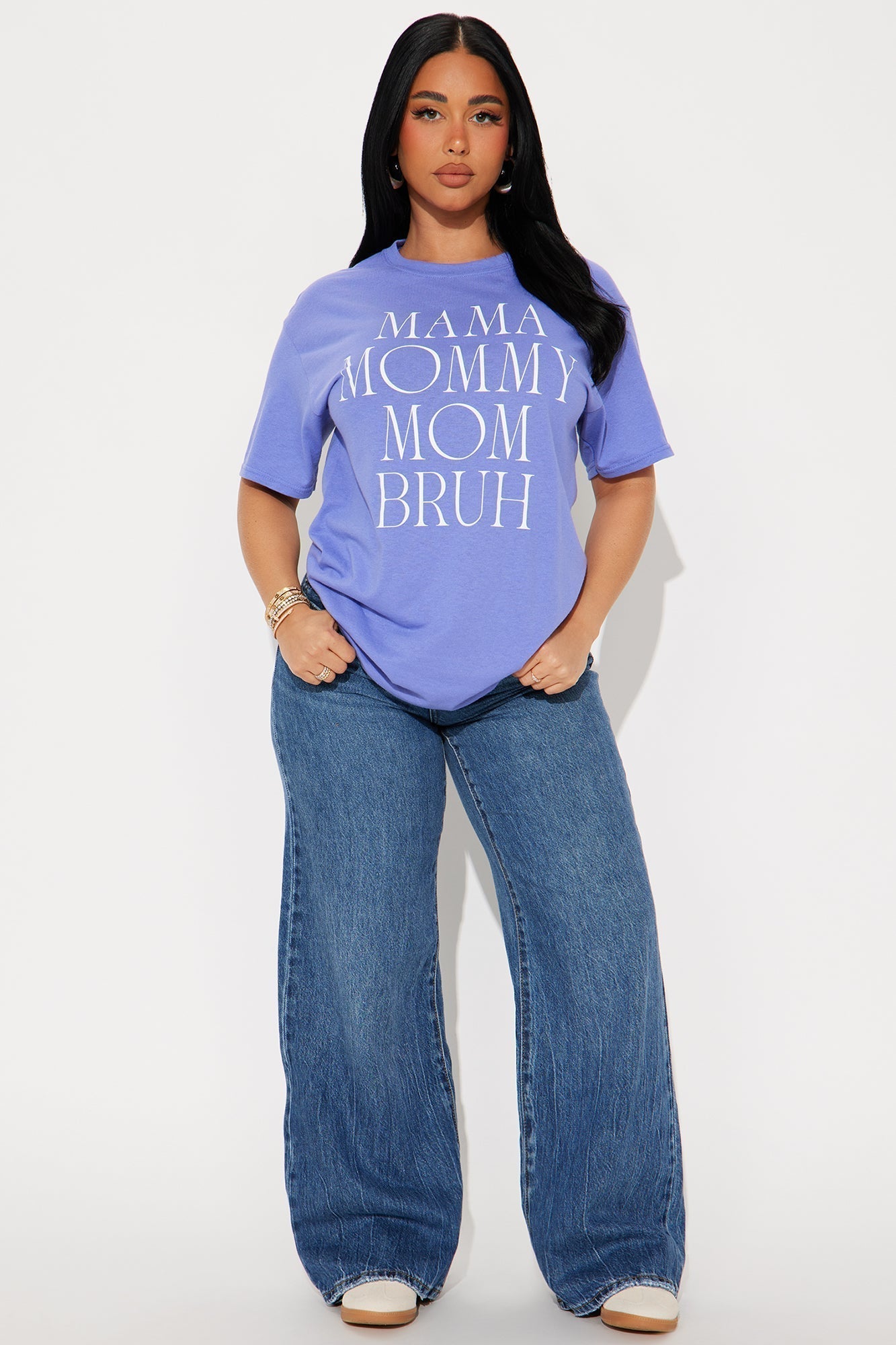 Mama Oversized Tee - Lavender