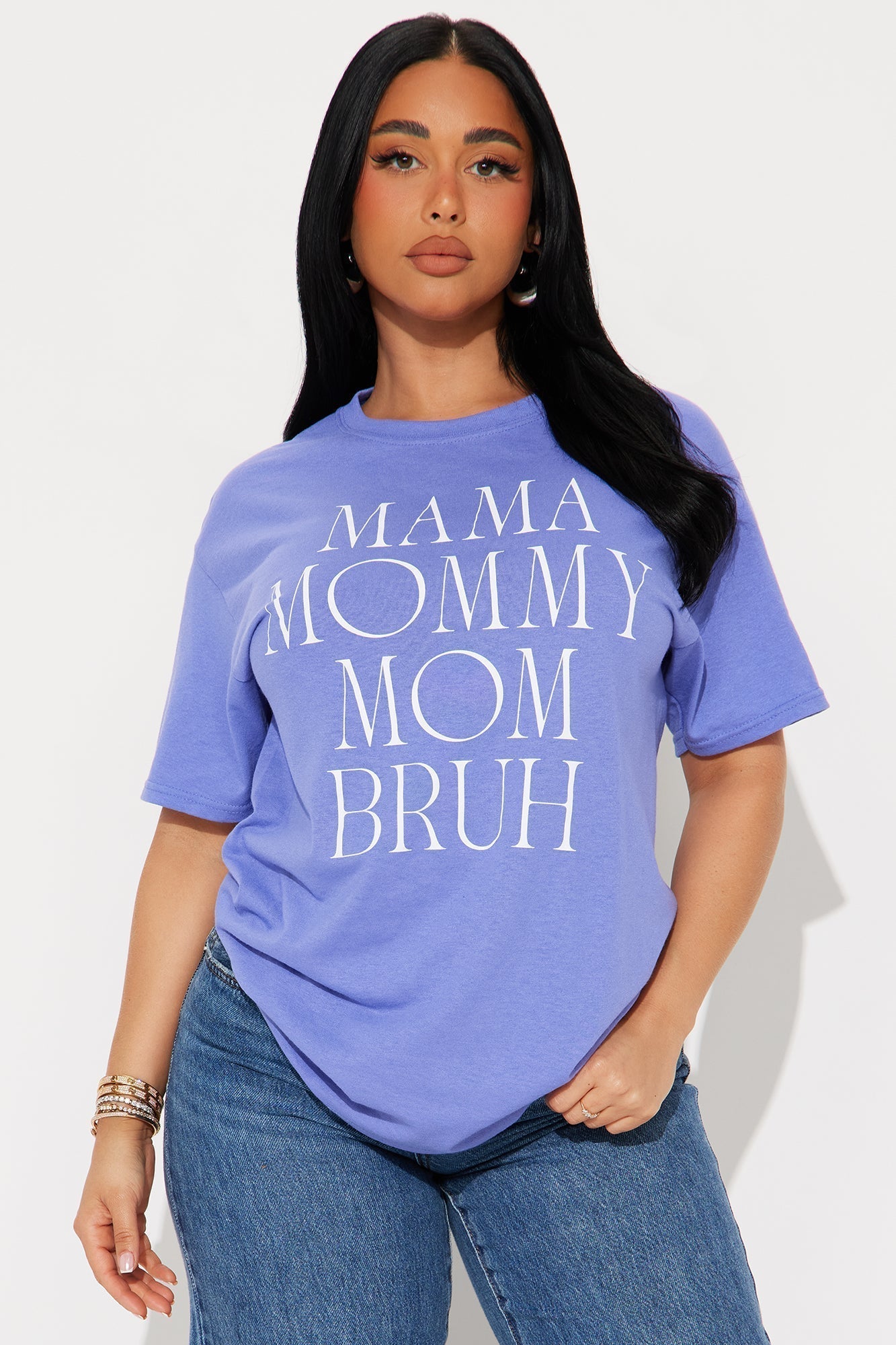 Mama Oversized Tee - Lavender