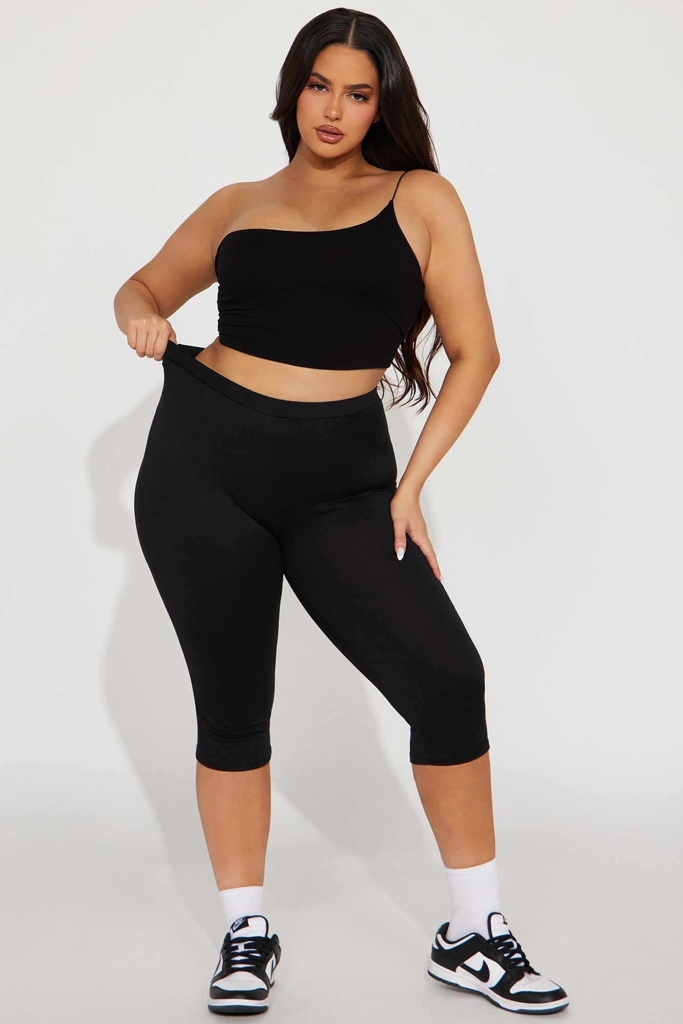 Just A Sip Capri Legging - Black