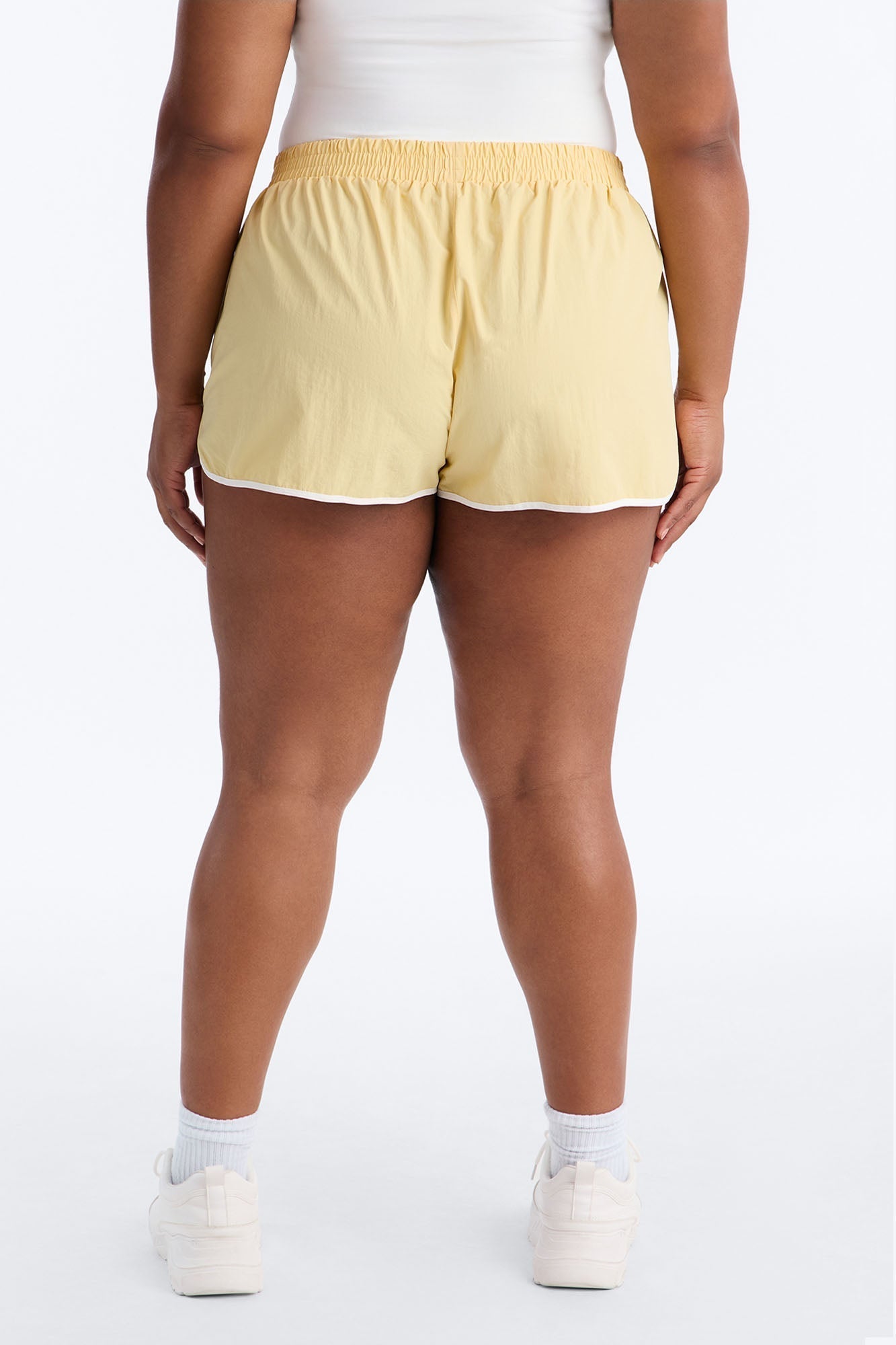 Victory Lap Windbreaker Low Rise Short 2″ - Yellow