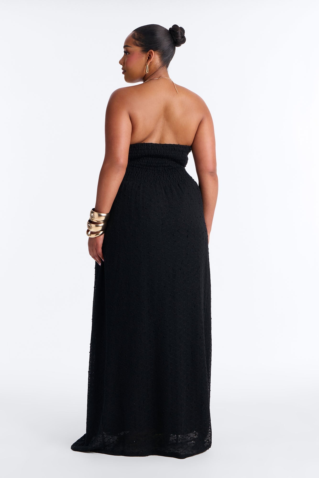 Caribbean Shores Maxi Dress - Black