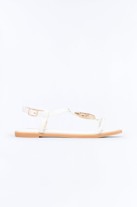Avida Shell Sandals - White