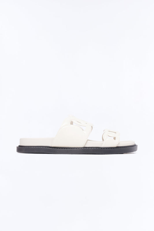 Alma Slip On Sandals - Ivory